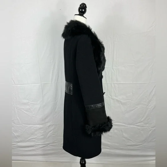 Mackage Wool Fur Winter Jacket Sz M - Picture 3 of 13